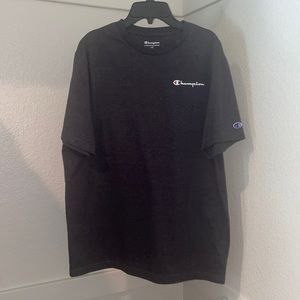 Champion Basic Tee with stitched logo on sleeve